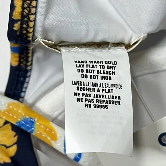 Shoshanna Daisy Daydream Tie-Neck Bikini Top Tie Front High Waist Bottoms L /DD - Picture 12 of 12